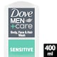 image 1 of Dove Men+Care Sensitive 3 In 1 Body Face+Hair 400Ml