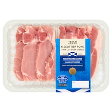 Tesco Pork Loin Steaks600g