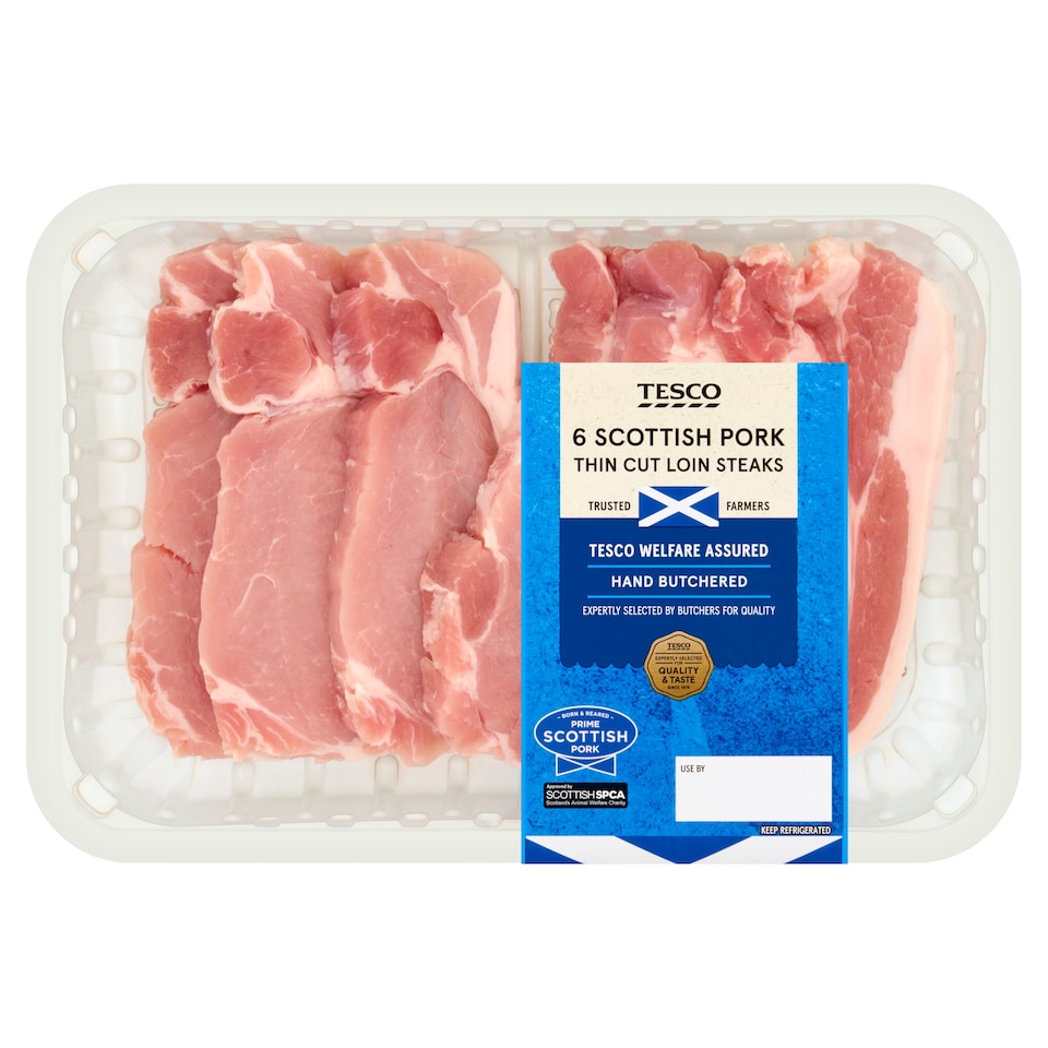 Tesco Pork Loin Steaks600g