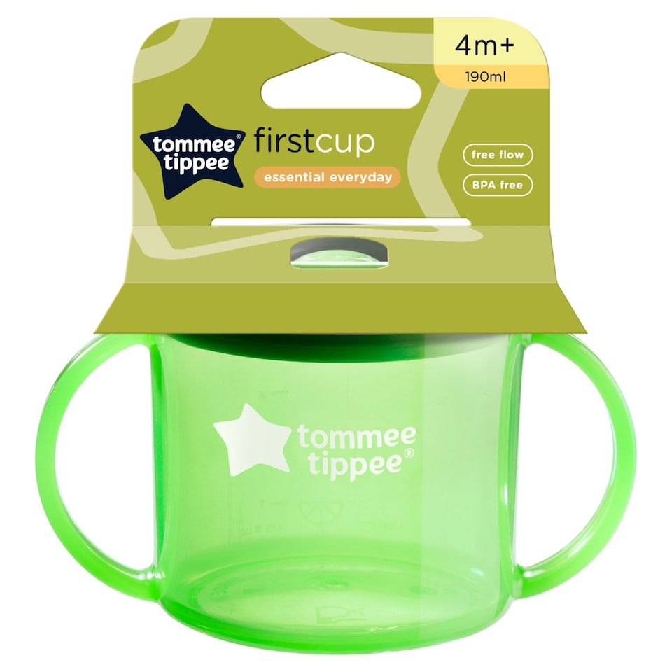image 1 of Tommee Tippee Free Flow First Cup Essentials 4m+ 190ml
