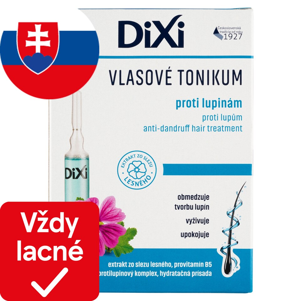 obrázok 1 z Dixi Vlasové tonikum proti lupinám v ampulkách 7 x 10 ml