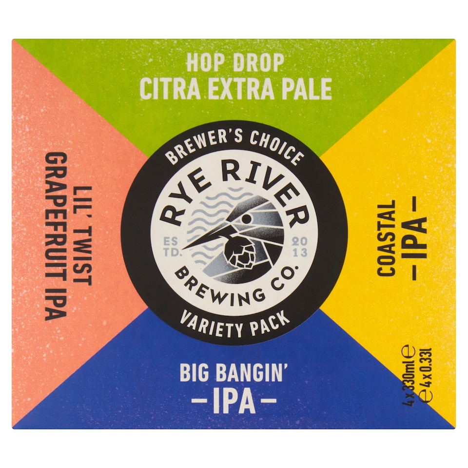 Rye River Brewers Variety Ipa Pack 4X330ml