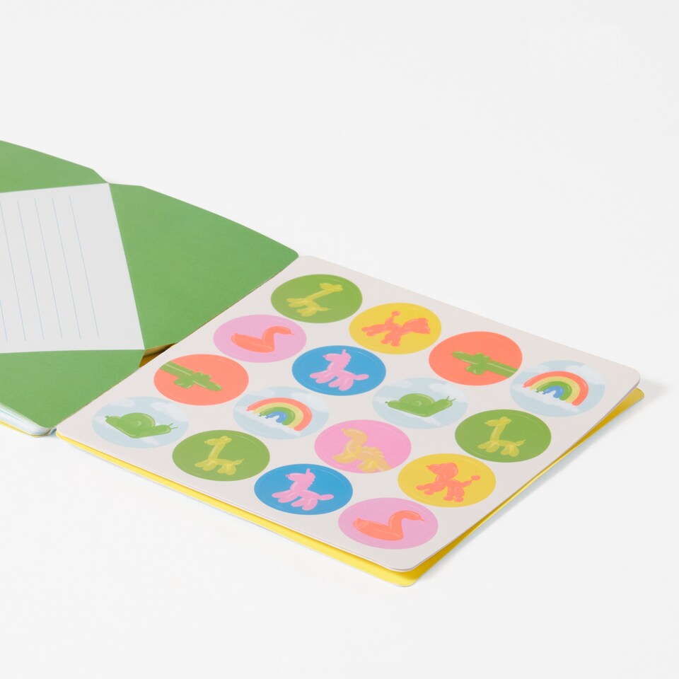 image 1 of Paperchase Balloon Zoo Fold & Send Letters