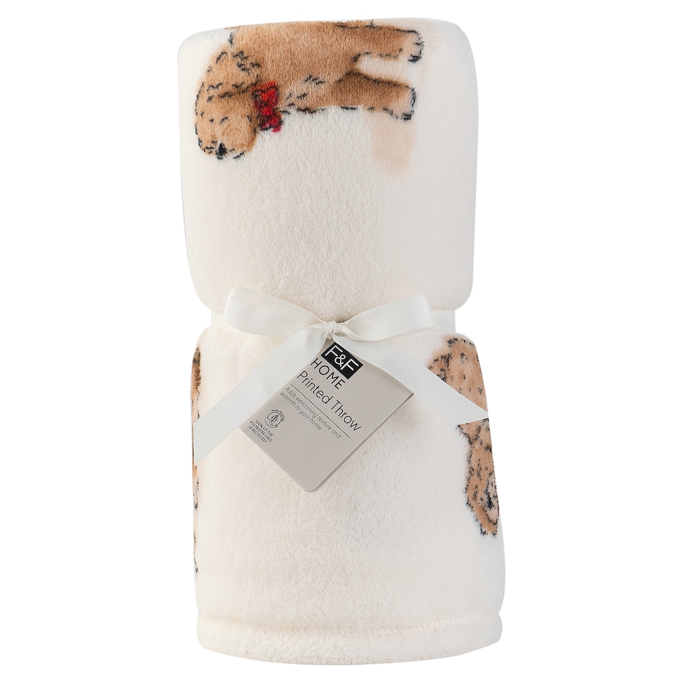 F&F Home Curtis Printed Throw 