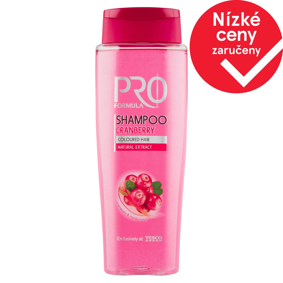 Tesco Pro Formula Šampón Cranberry 400ml