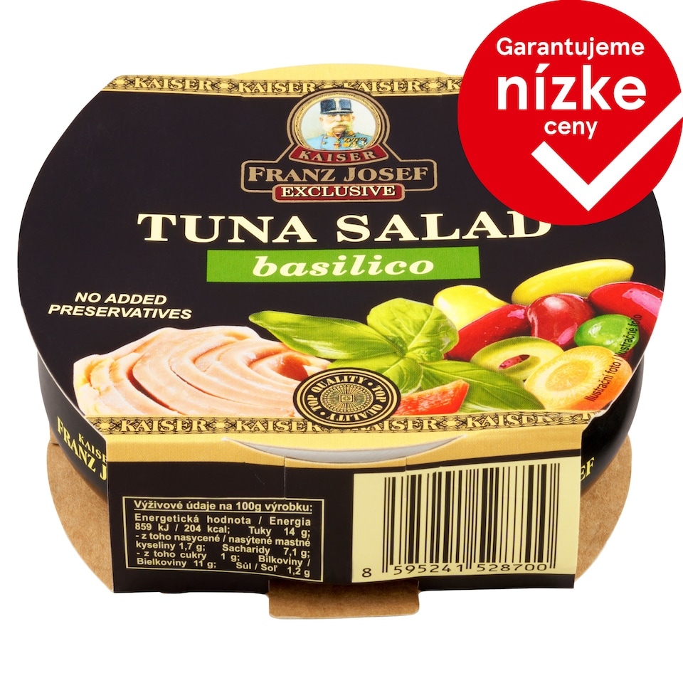 obrázok 1 z Franz Josef Kaiser Exclusive Tuniakový šalát Basilico 160 g