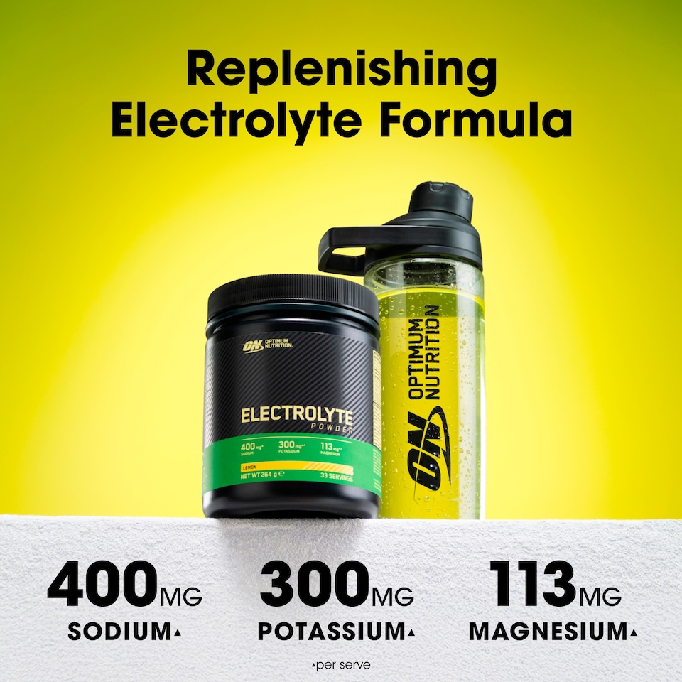 image 1 of Optimum Nutrition Electrolyte Powder Lemon 264g