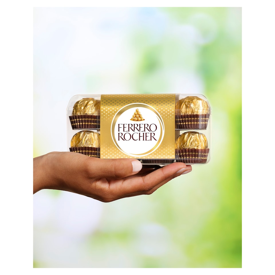 image 1 of Ferrero Rocher Chocolate Pralines Gift Box 16 Pieces 200g