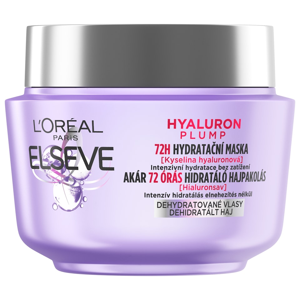 L´Oréal Paris Elseve Hyaluron Plump 72 H Hydratační maska s kyselinou hyaluronovou, 300 ml