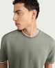 image 2 of F&F Tipped Short Sleeved Relaxed Fit T-Shirt in Green