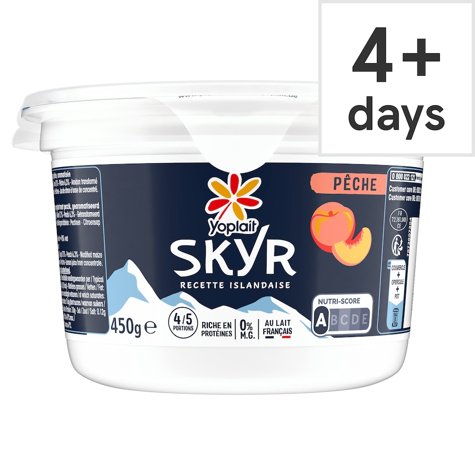 Yoplait SKYR Peach Yogurt 450G