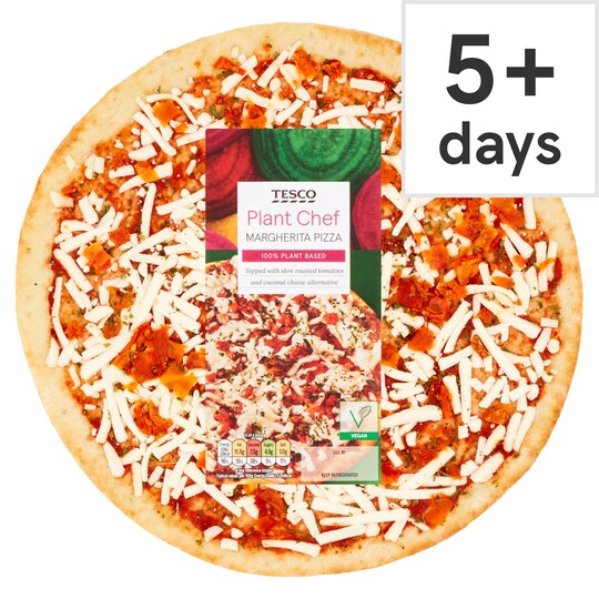 Tesco Plant Chef Margherita Pizza 269G Tesco Groceries