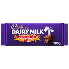 Cadbury Dairy Milk Crunchie Bits Chocolate Bar 180g