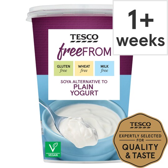 Tesco Free From Natural Yogurt 500G Tesco Groceries