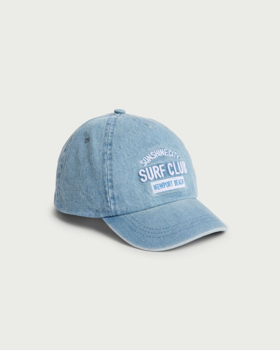F&F Boys Pure Cotton Surf Club Cap in Blue