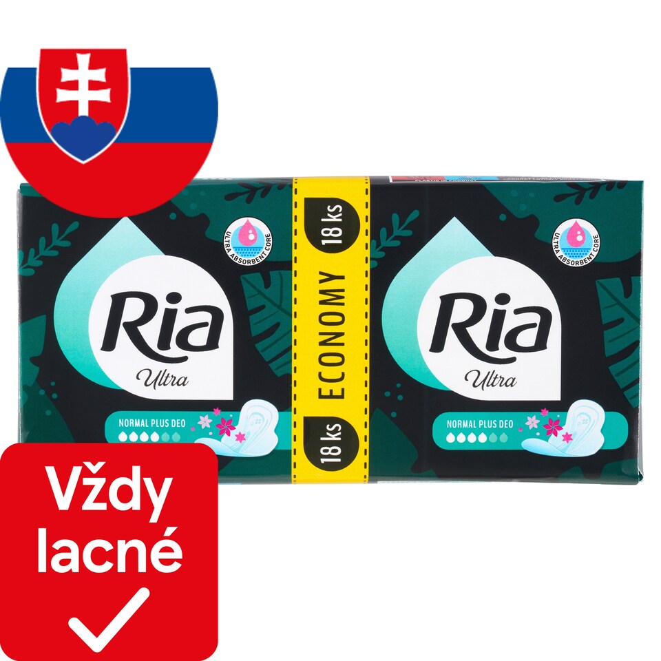 obrázok 1 z Ria Ultra Normal Plus Deo vložky 18 ks