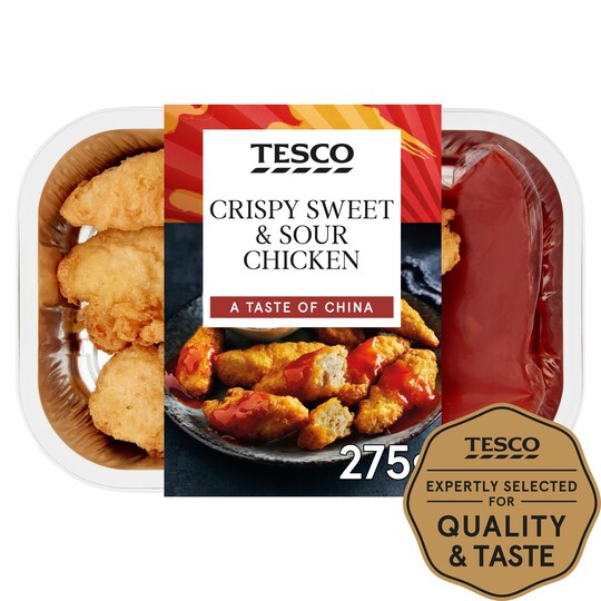 Tesco Crispy Sweet & Sour Chicken 275G Tesco Groceries