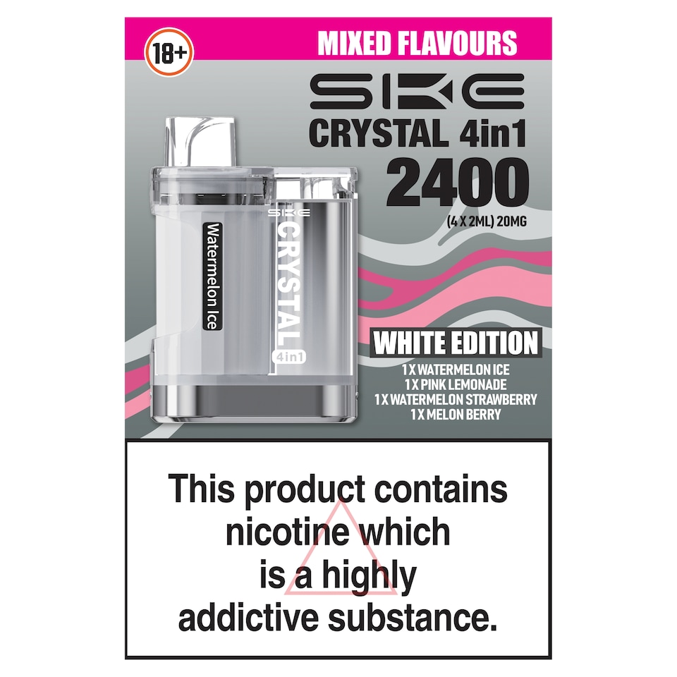 SKE Crystal 4-in-1 Kit - White Edition (4x2ml) 20mg