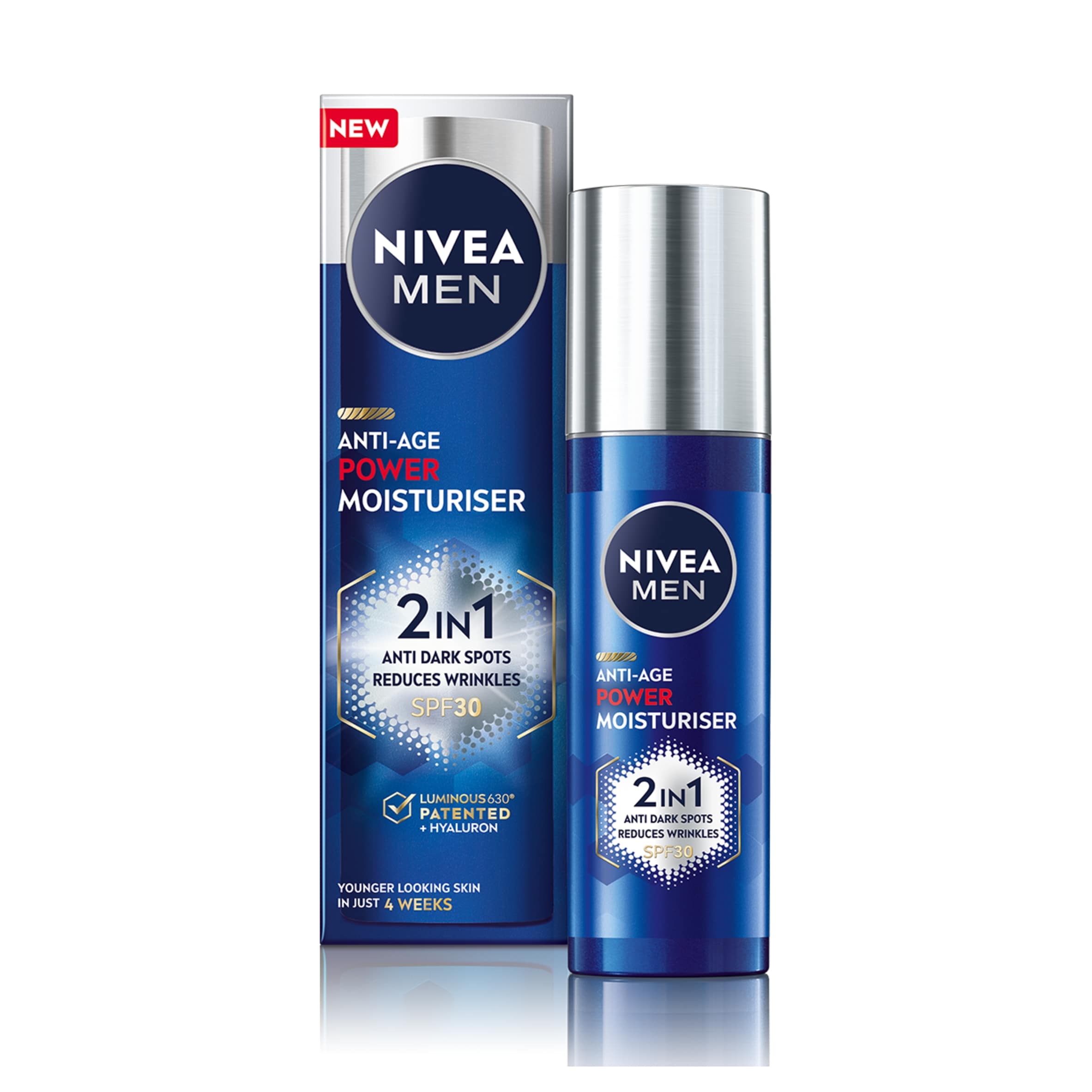 NIVEA MEN Anti-Age Power 2 in 1 Moisturiser SPF 30 50ml