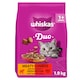 image 1 of WHISKAS 1+ Complete Dry Cat Food DUO Meaty Combos 1.9kg