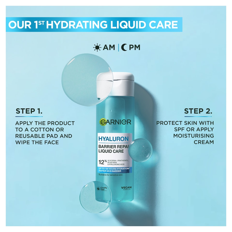 image 1 of Garnier Hyaluron Barrier Repair Liquid Care 120ml