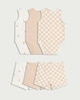 image 2 of F&F Baby 3-Pack Cotton Rich Bodysuits and Shorts Sets in White