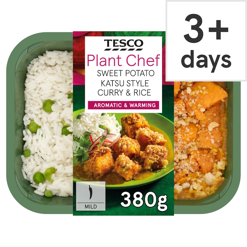 Tesco Plant Chef Sweet Potato Katsu Style Curry 380G