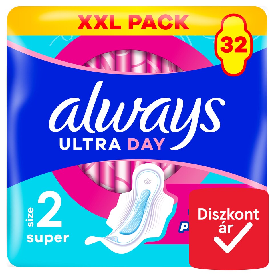 image 1 of Always Ultra Day Sanitary Towels Super (Size 2) Wings x 32 Pads