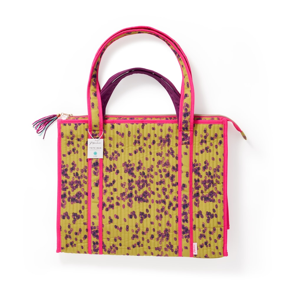 image 1 of Paperchase Tropic Like its Hot Quilted Tote Bag