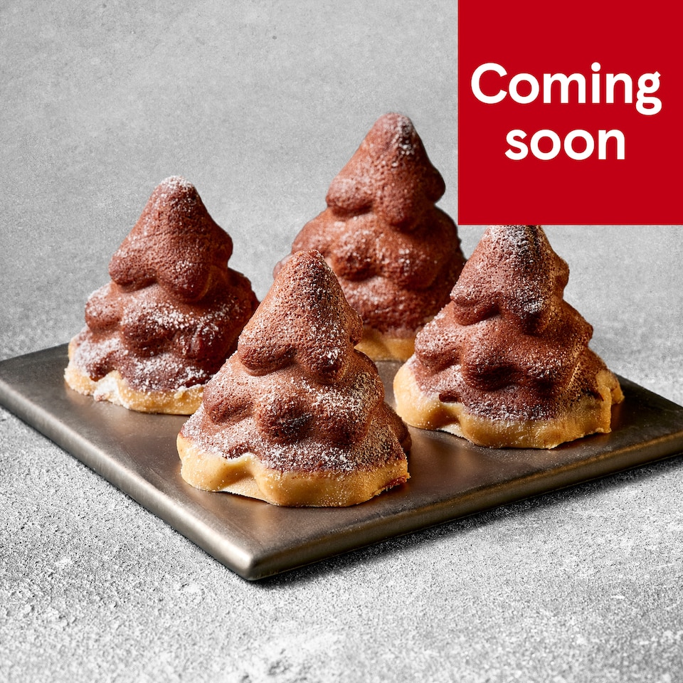 77. Tesco Finest Belgian Chocolate Snowy Trees 280g (Serves 4)
