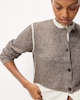 image 2 of F&F Knitted Double Layer Cardigan in Mink