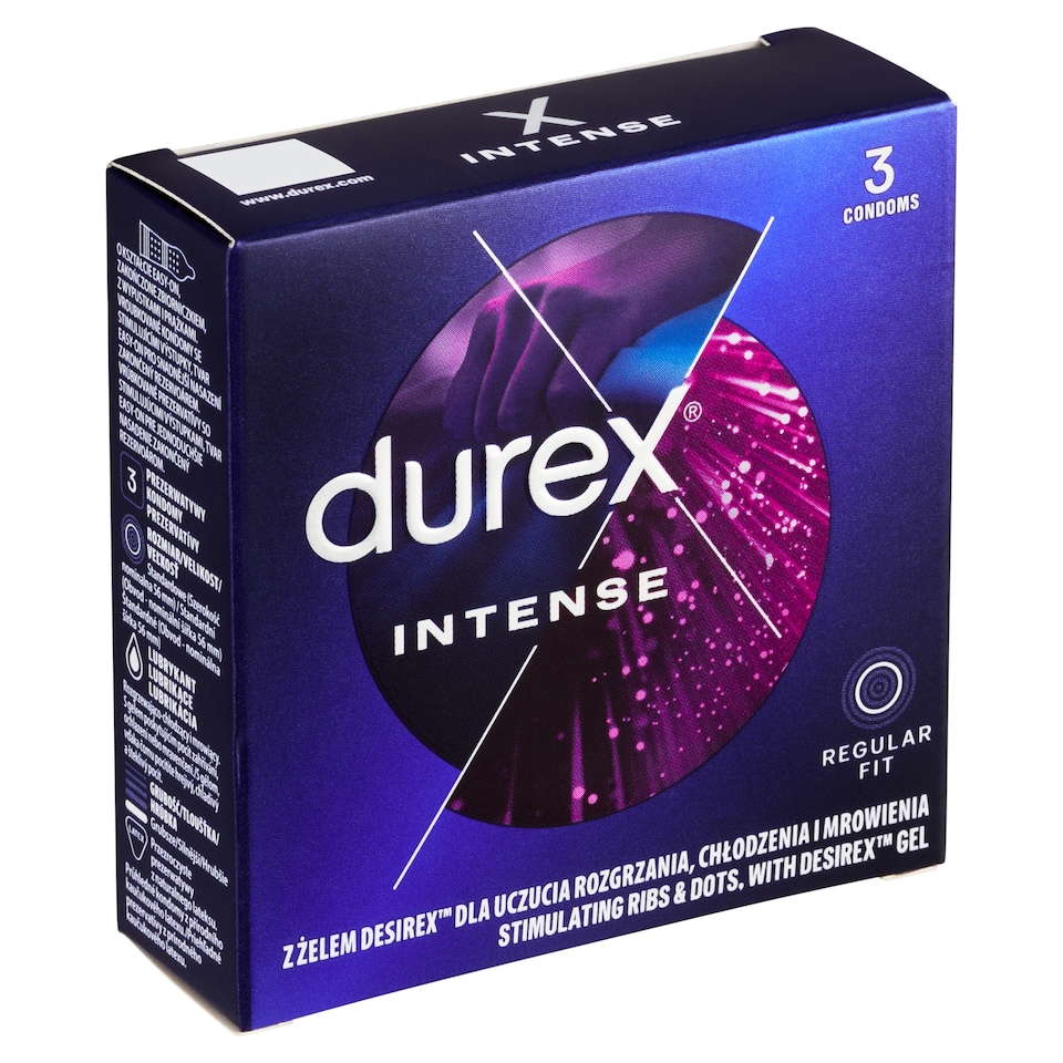 Obrázek 1 pro produkt Durex Intense Regular Fit kondomy 3 ks