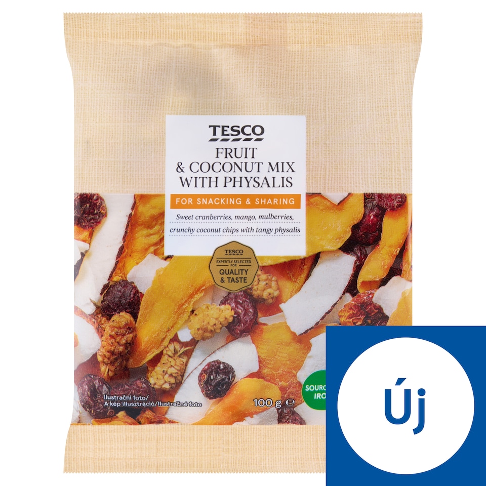 Tesco Fruit & Coconut Mix with Physalis 100 g