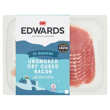 Edwards Of Conwy Rashers Of Bacon 10 Pack 300G