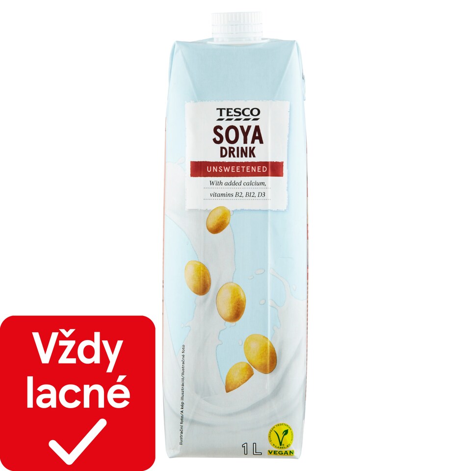 Tesco Soya Drink Unsweetened 1 L