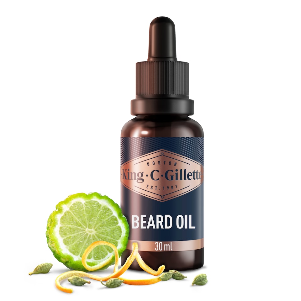 image 1 of King C. Gillette Beard Oil, Infused With Signature Scent, Plant-Based Ingredients, 30ml