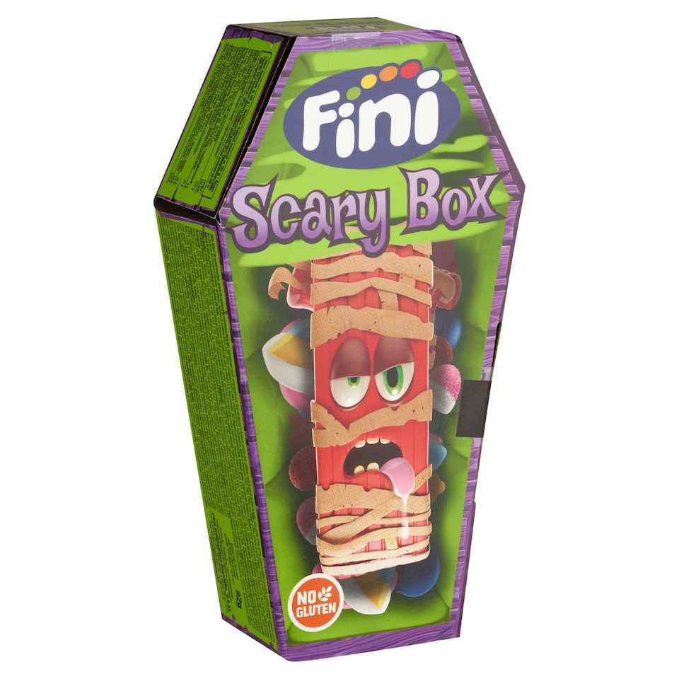 Fini Scary Box Assorted Gummy Jellies, Marshallows, Chewing Gums, Fruit Flavoured Candy 92 g