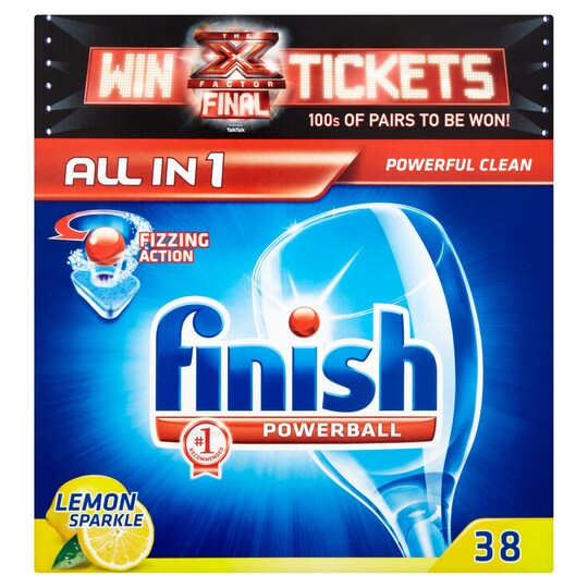Finish All In 1 Dishwasher Tablets Lemon 38 Pack Tesco Groceries
