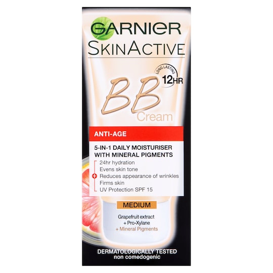 Garnier Bb Cream Anti Age Medium Tinted Moisturiser 50Ml Tesco Groceries