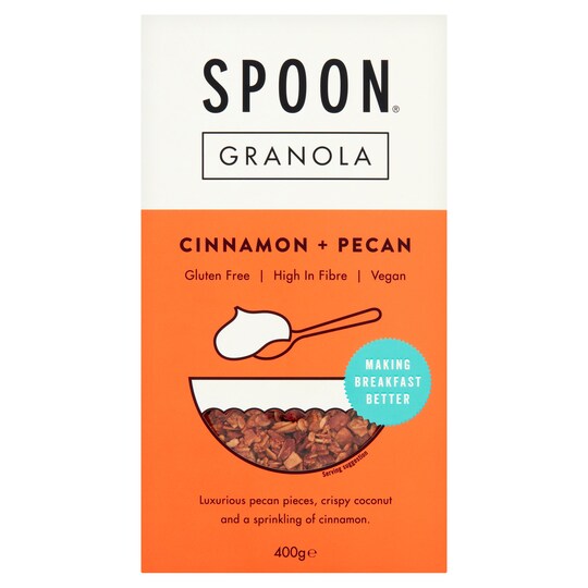 Spoon Cereals Cinnamon & Pecan Granola 400G Tesco Groceries