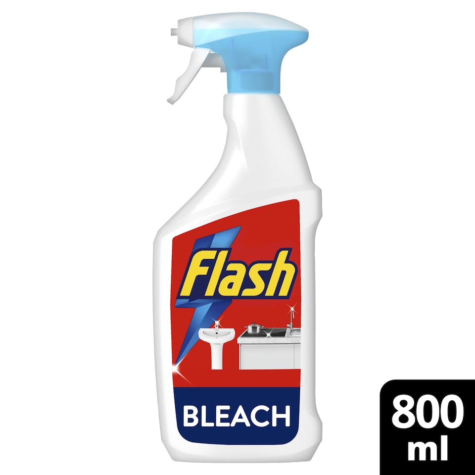 image 1 of Flash Cleaning Spray with Bleach - Eucalyptus Scent 800ml