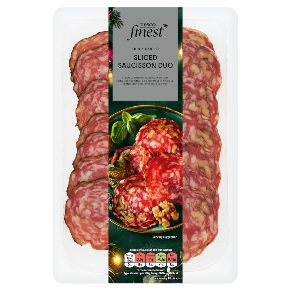 Tesco Finest Saucisson Sec Duo 80g