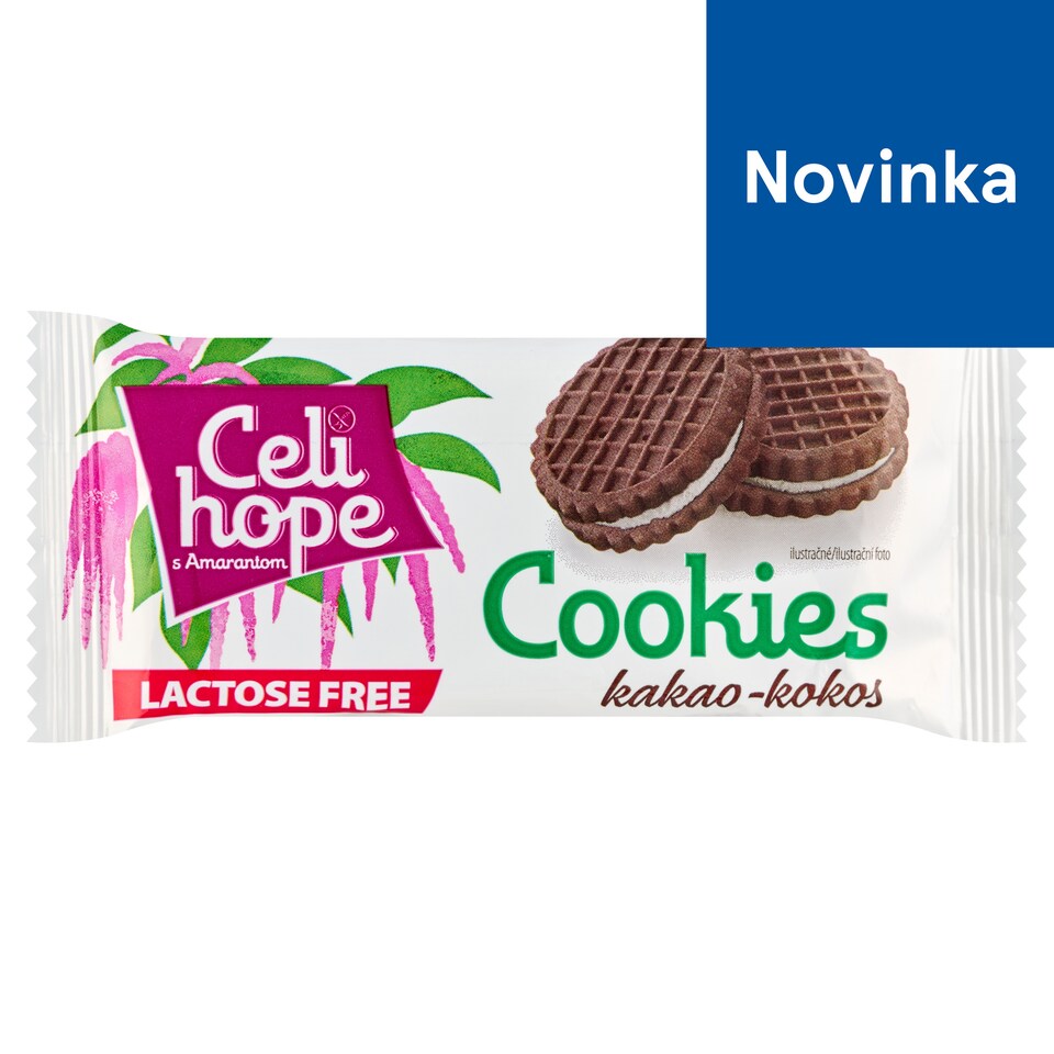Celihope Lactose Free Cookies kakao-kokos 36 g