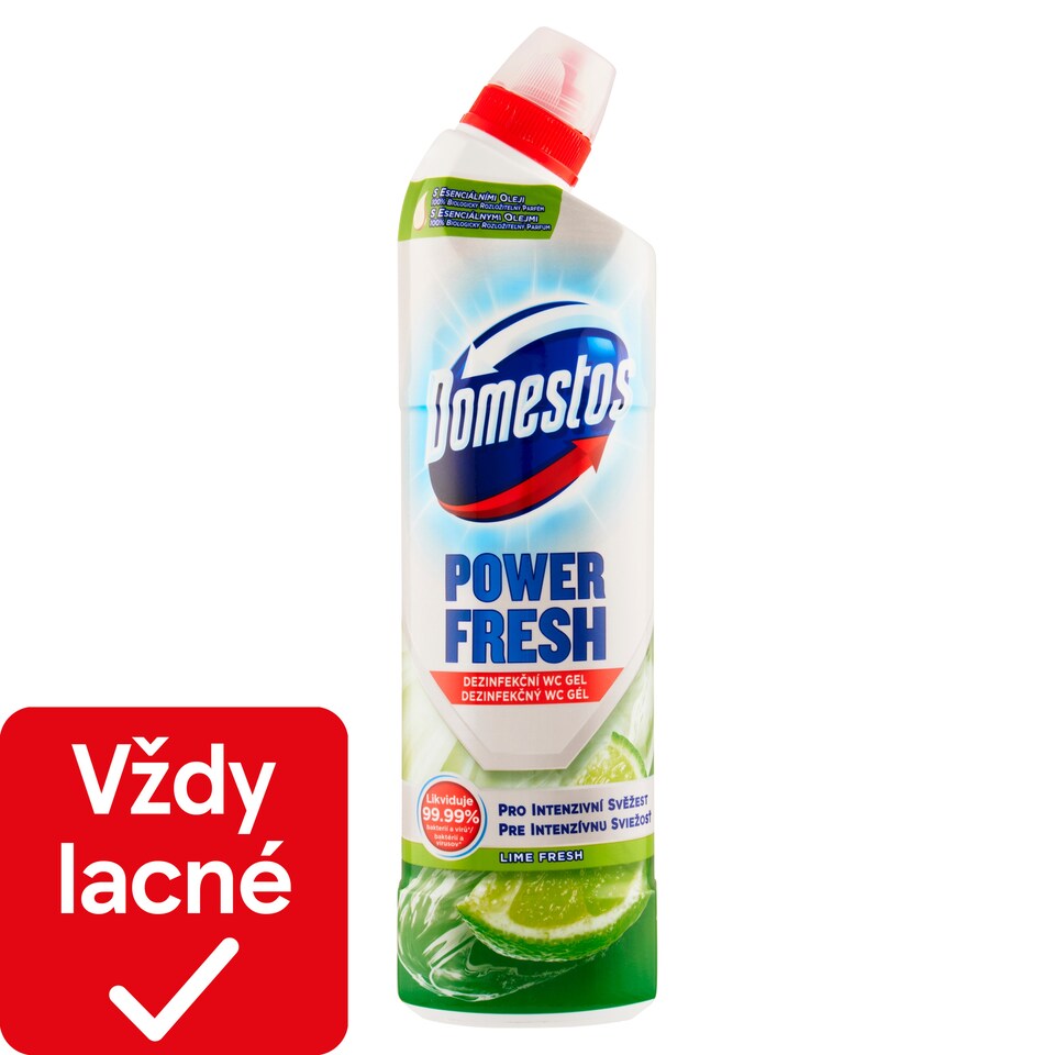 image 1 of Domestos Power Fresh Lime Fresh Disinfectant WC Gel 700 ml