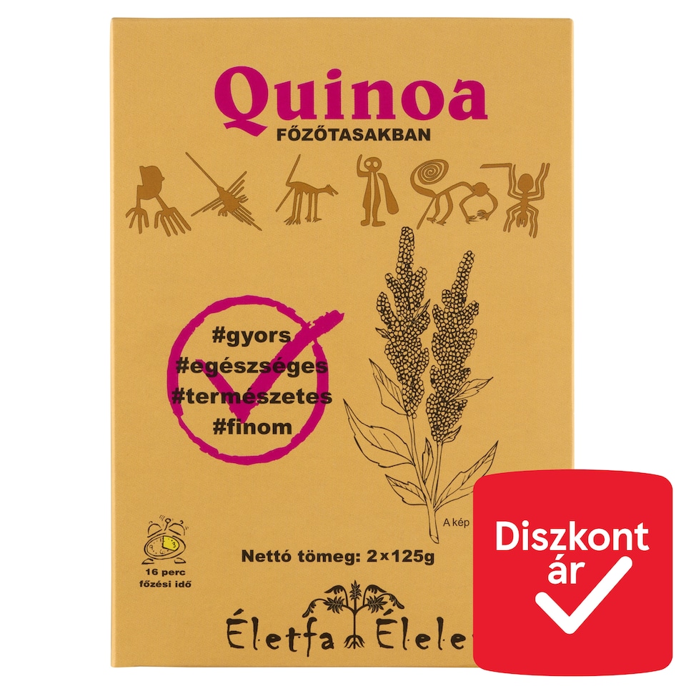 Életfa Élelem quinoa főzőtasakban 2 x 125 g