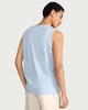 image 3 of F&F Pure Cotton Regular Fit Vest in Blue