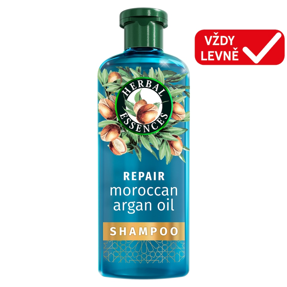 image 1 of Herbal Essences  Repair Moroccan Argan Oil Shampoo 350ml to Nourish Damaged Hair