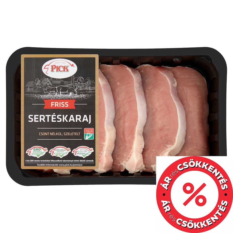 PICK Szeletelt sertéskaraj csont nélkül 500 g