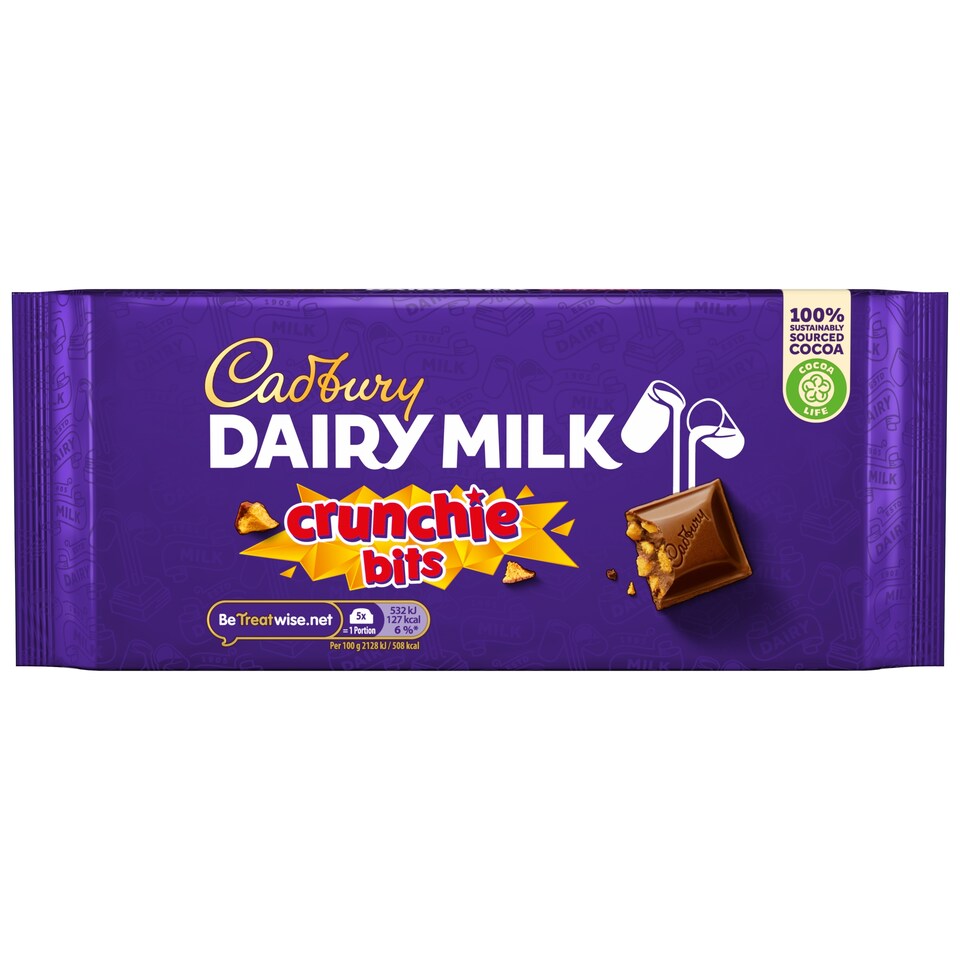 Cadbury Dairy Milk Crunchie Bit Chocolate Bar 200G