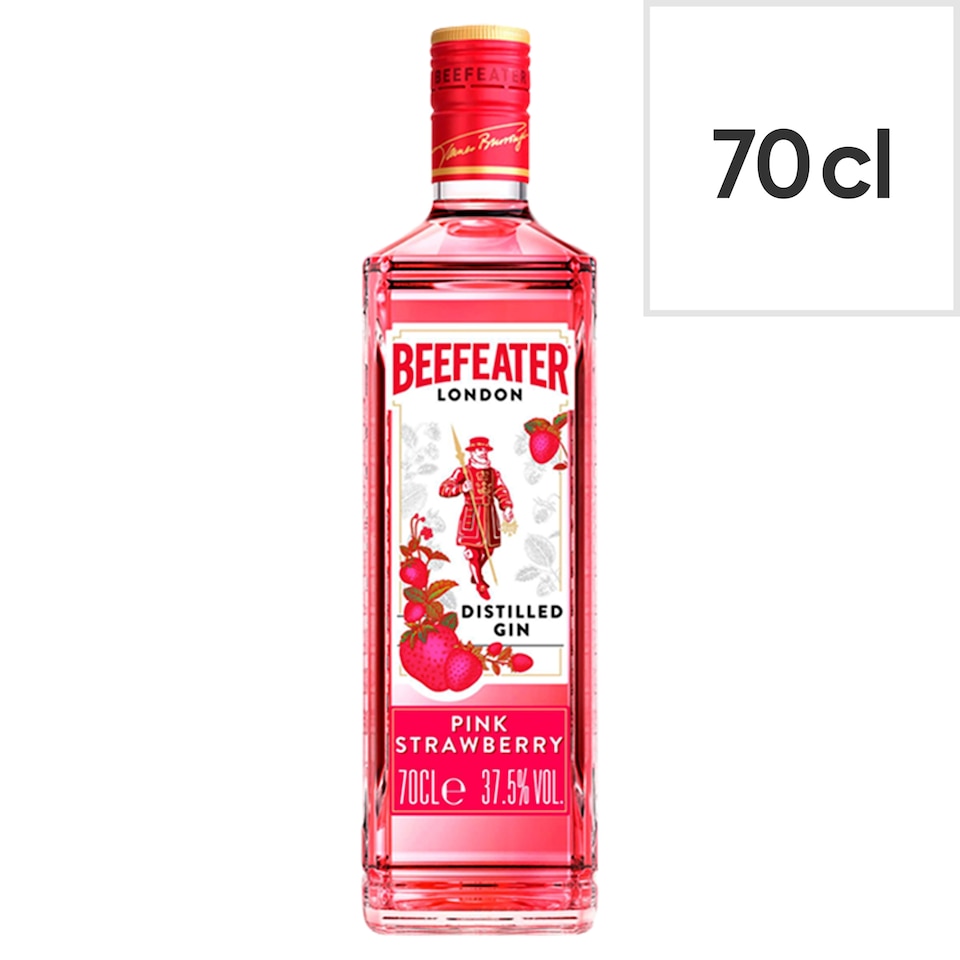 image 1 of Beefeater Pink Strawberry Flavoured Gin Spirit Drink 70cl